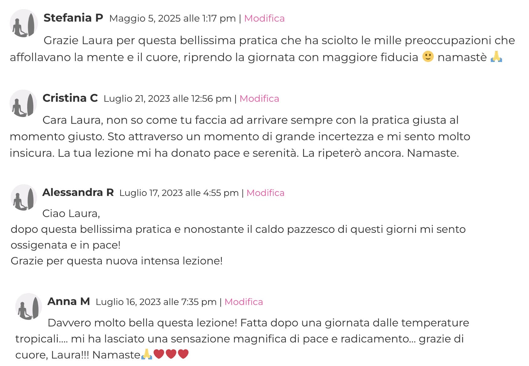 testimonianze